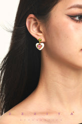 Sweetheart Contrast Earrings